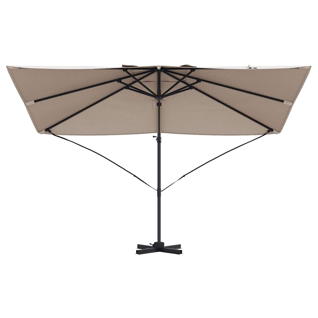 Suncobran Sivo-smeđa 351 x 250 x 260 cm Poliester i aluminij