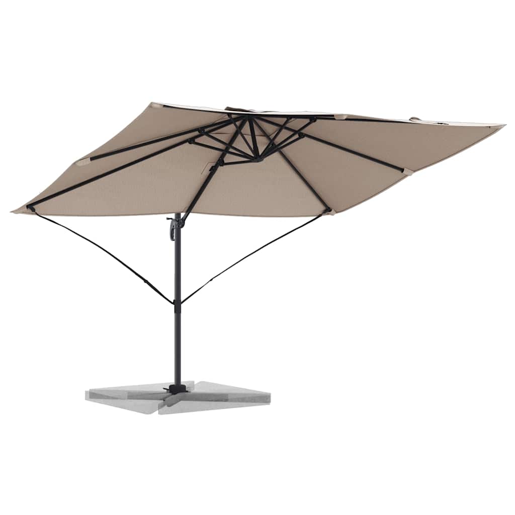 Suncobran Sivo-smeđa 351 x 250 x 260 cm Poliester i aluminij