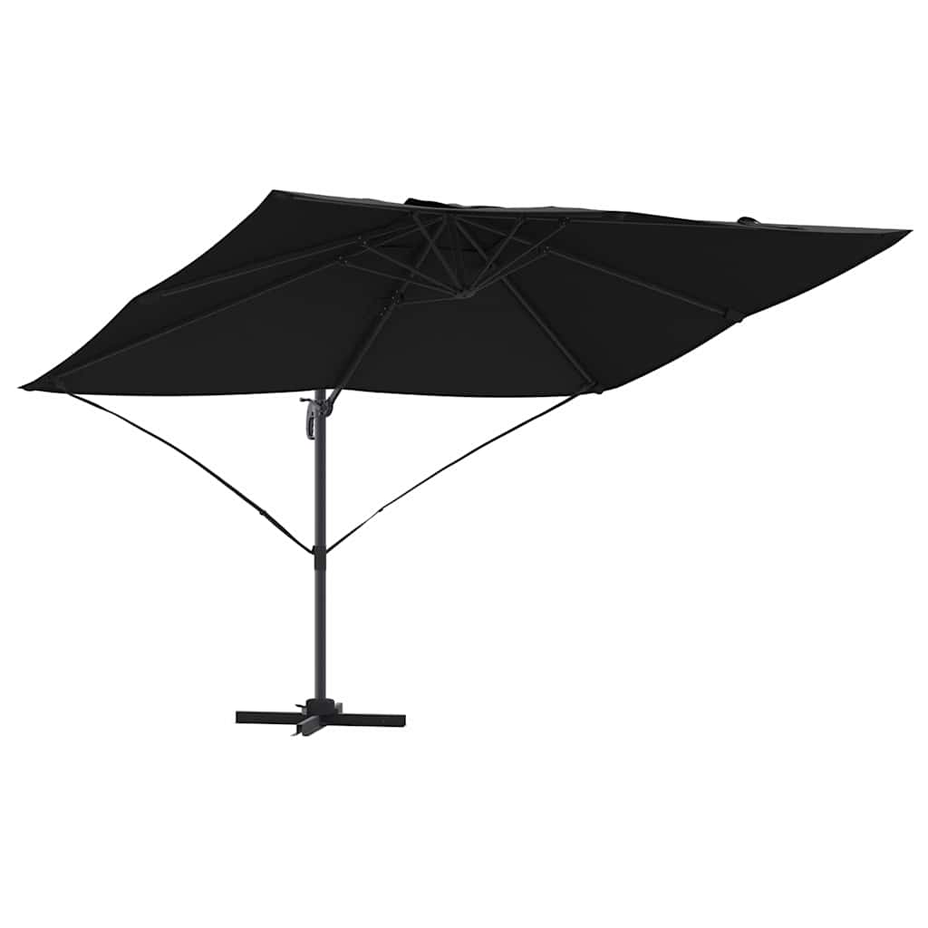 Suncobran Crna 351 x 250 x 260 cm Poliester i aluminij