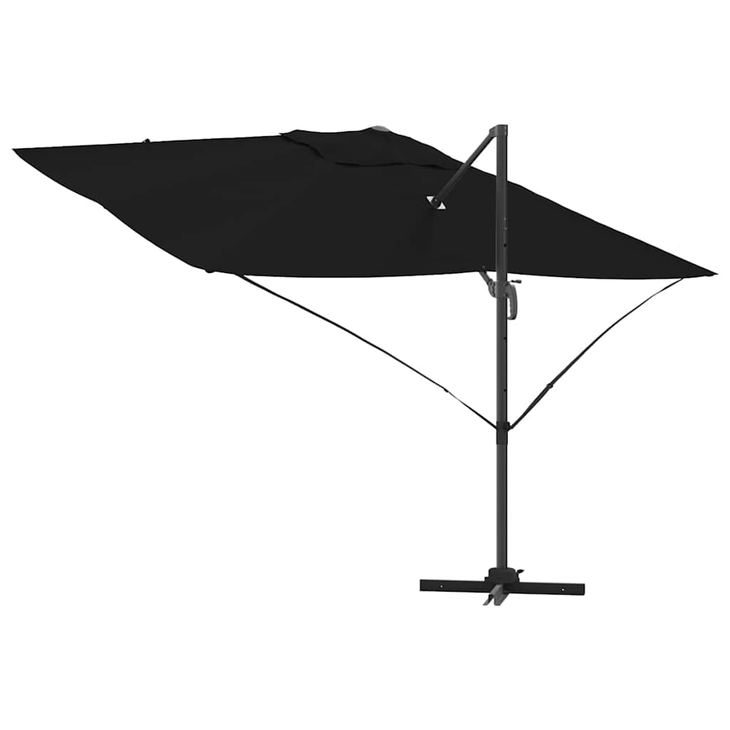 Suncobran Crna 351 x 250 x 260 cm Poliester i aluminij
