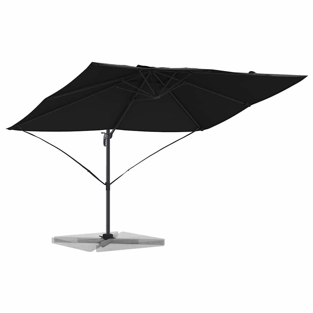 Suncobran Crna 351 x 250 x 260 cm Poliester i aluminij