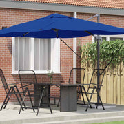 Suncobran Azurnoplava 351 x 250 x 260 cm Poliester i aluminij