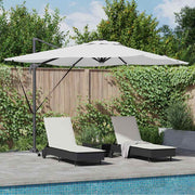 Roma Suncobran Bež 286 x 284 x 270 cm Aluminij i poliester