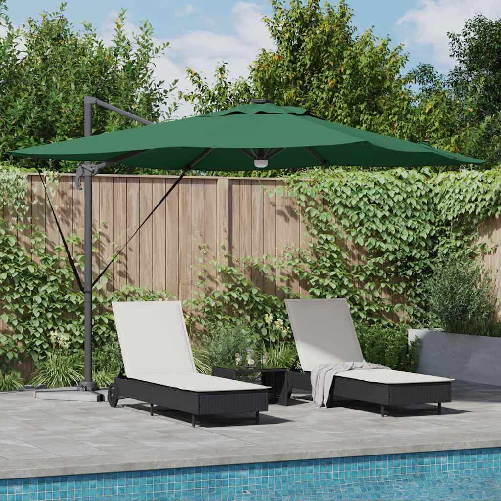 Roma Suncobran Zelena 286 x 284 x 270 cm Aluminij i poliester