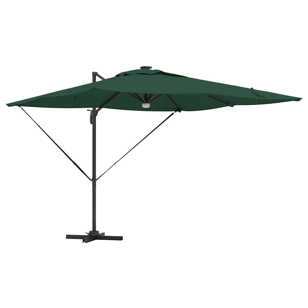 Roma Suncobran Zelena 286 x 284 x 270 cm Aluminij i poliester