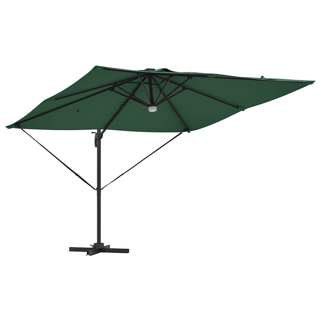 Roma Suncobran Zelena 286 x 284 x 270 cm Aluminij i poliester