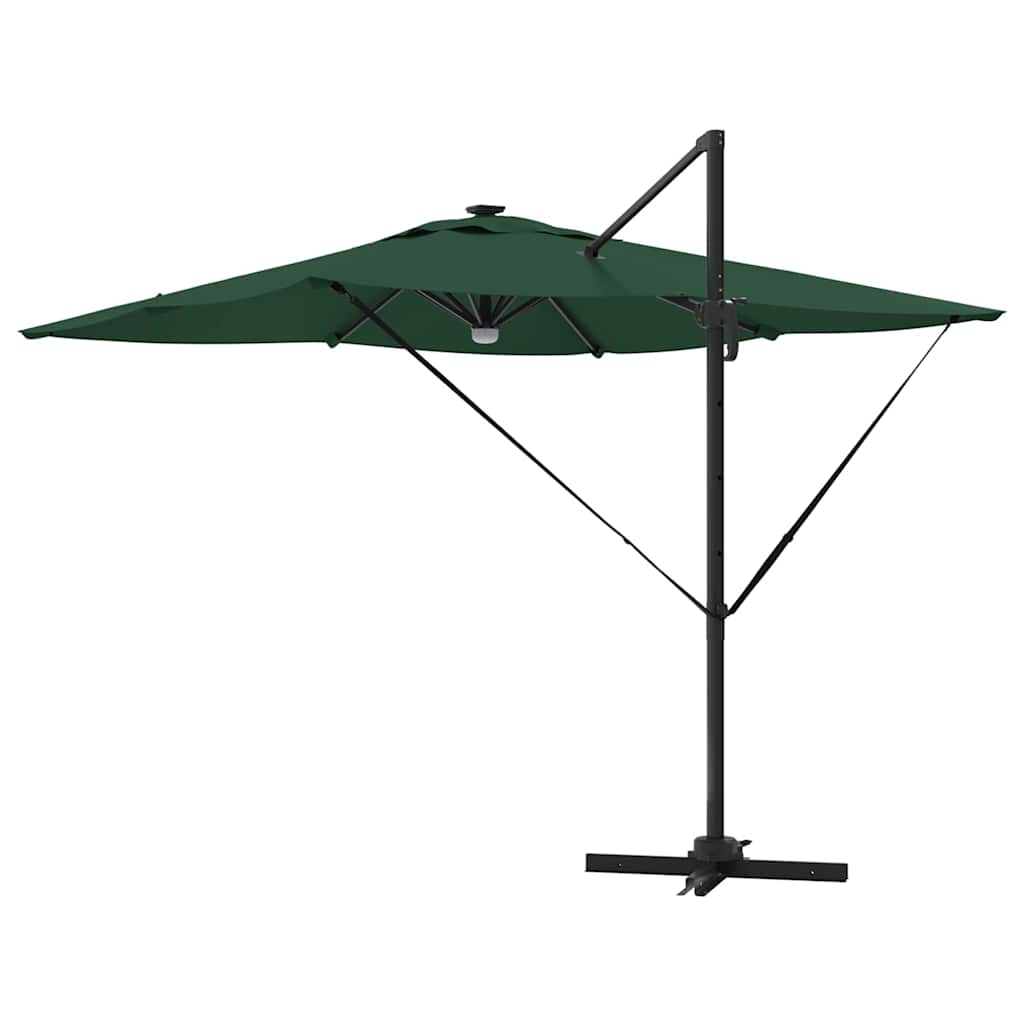 Roma Suncobran Zelena 286 x 284 x 270 cm Aluminij i poliester