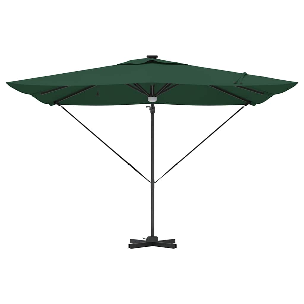 Roma Suncobran Zelena 286 x 284 x 270 cm Aluminij i poliester