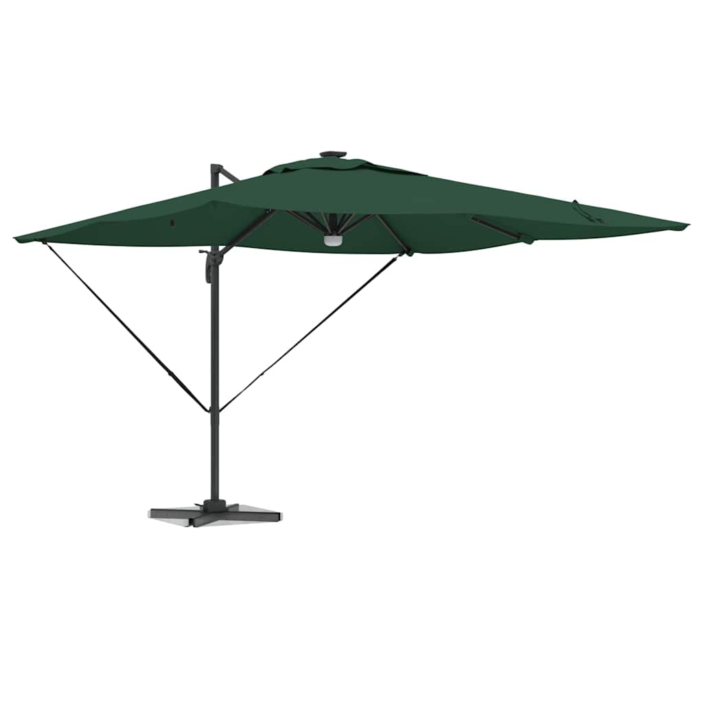Roma Suncobran Zelena 286 x 284 x 270 cm Aluminij i poliester