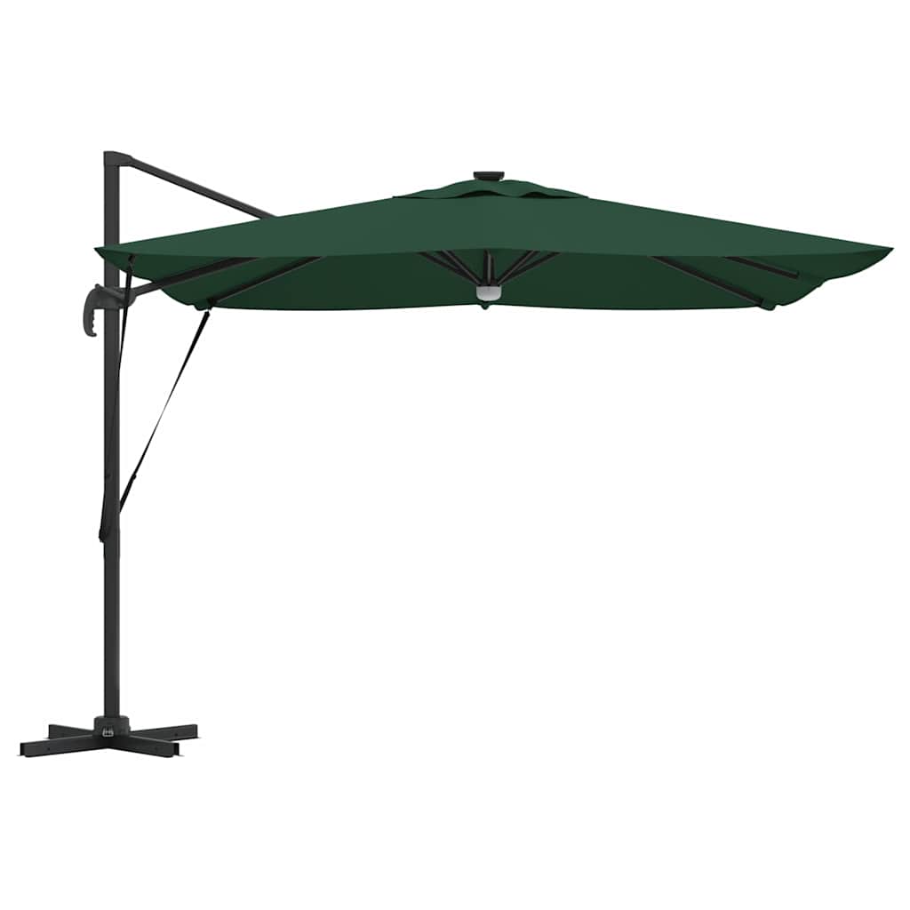 Roma Suncobran Zelena 286 x 284 x 270 cm Aluminij i poliester