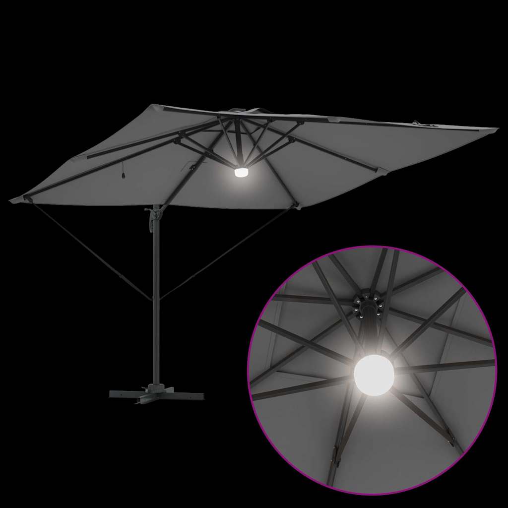 Roma Suncobran Antracit 286 x 284 x 270 cm Aluminij i poliester