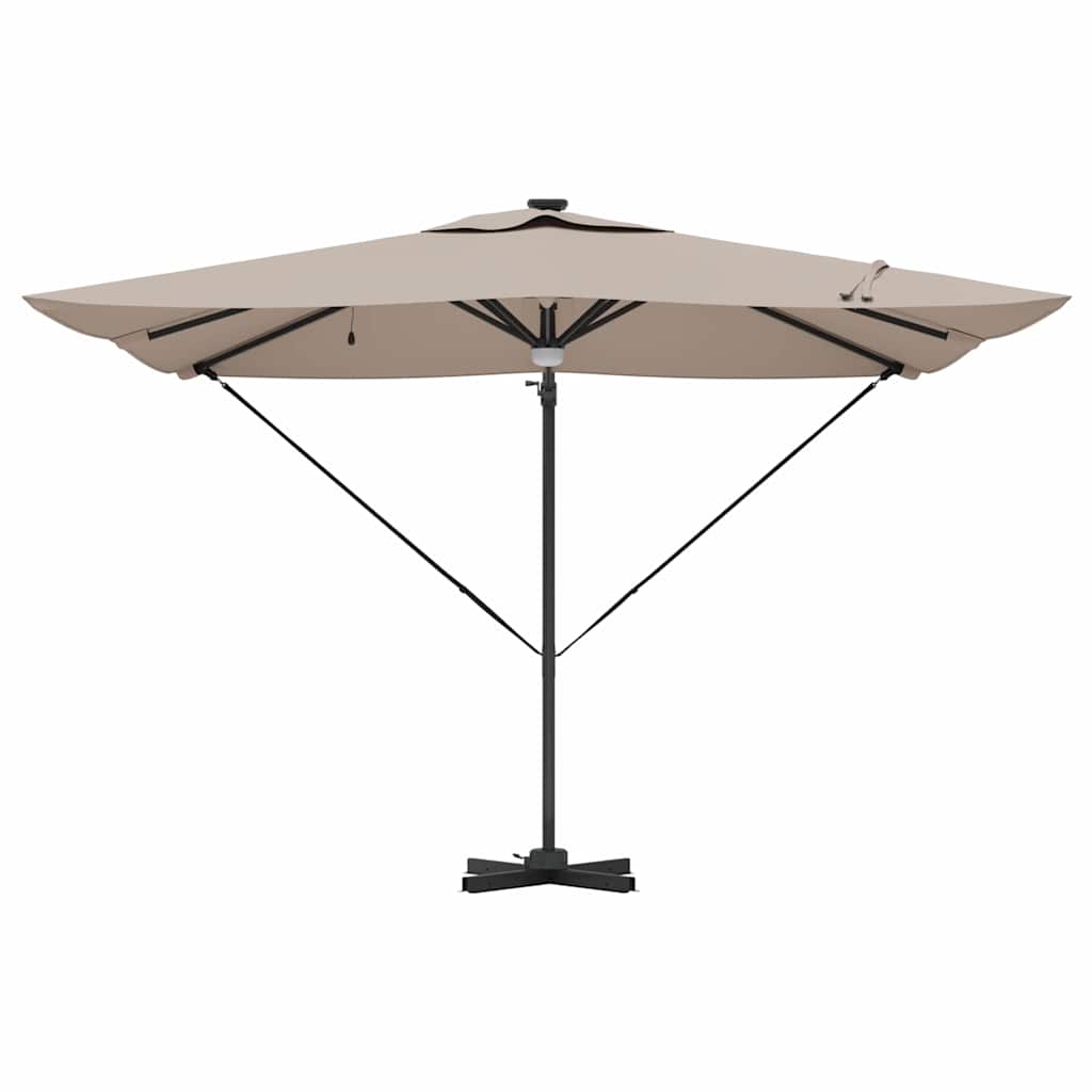 Roma Suncobran S LED lampica Sivo-smeđa 286 x 284 x 270 cm