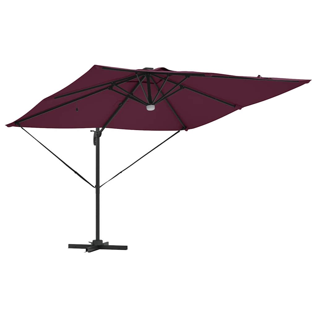 Roma Suncobran Crvena 286 x 284 x 270 cm Aluminij i poliester