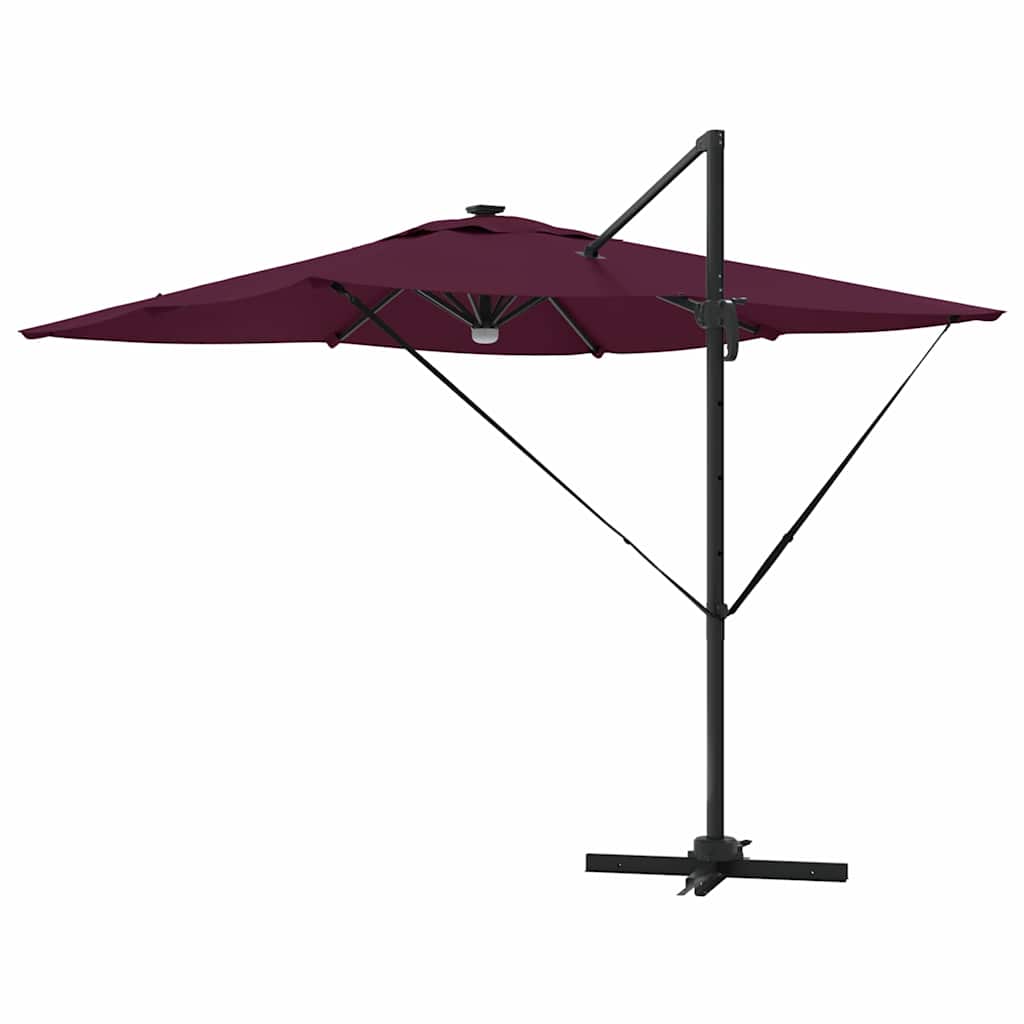 Roma Suncobran Crvena 286 x 284 x 270 cm Aluminij i poliester