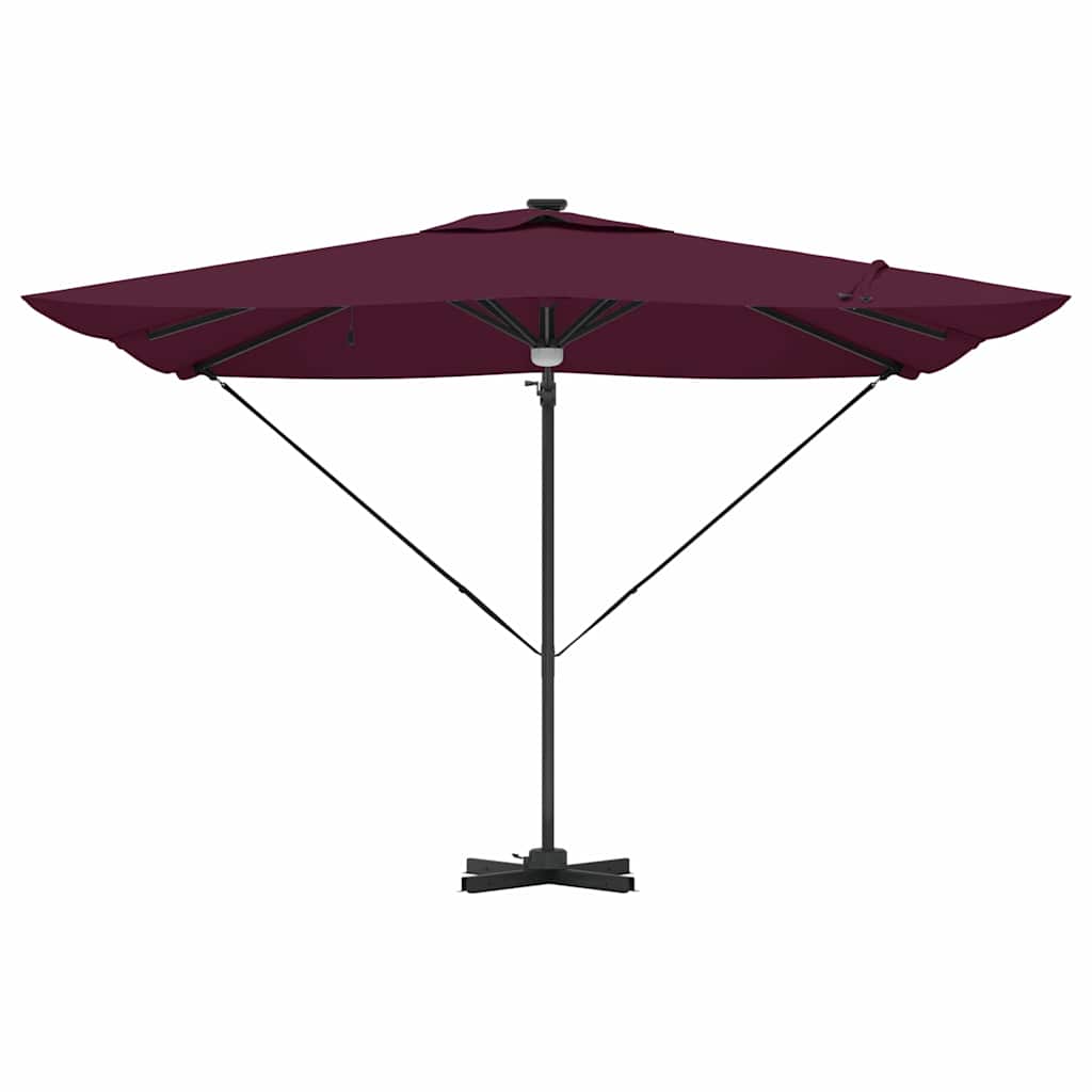 Roma Suncobran Crvena 286 x 284 x 270 cm Aluminij i poliester