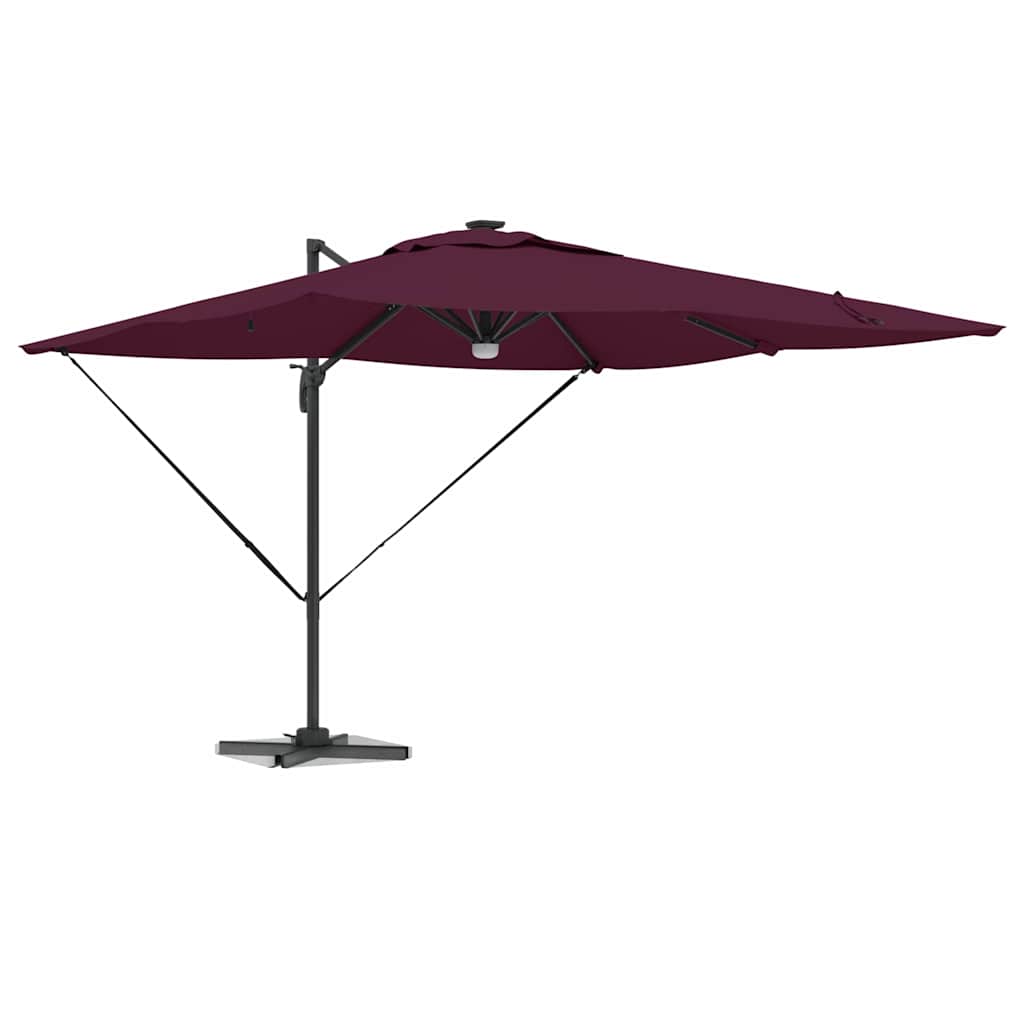 Roma Suncobran Crvena 286 x 284 x 270 cm Aluminij i poliester