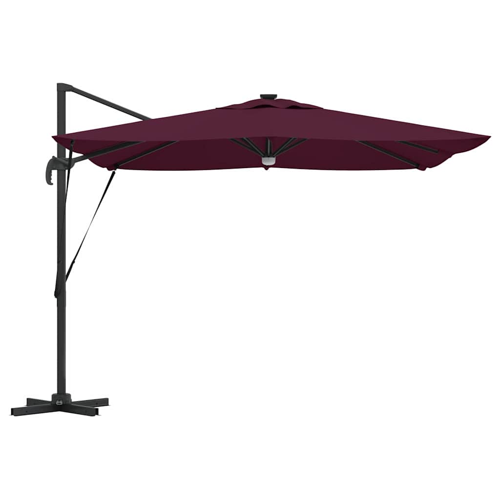 Roma Suncobran Crvena 286 x 284 x 270 cm Aluminij i poliester