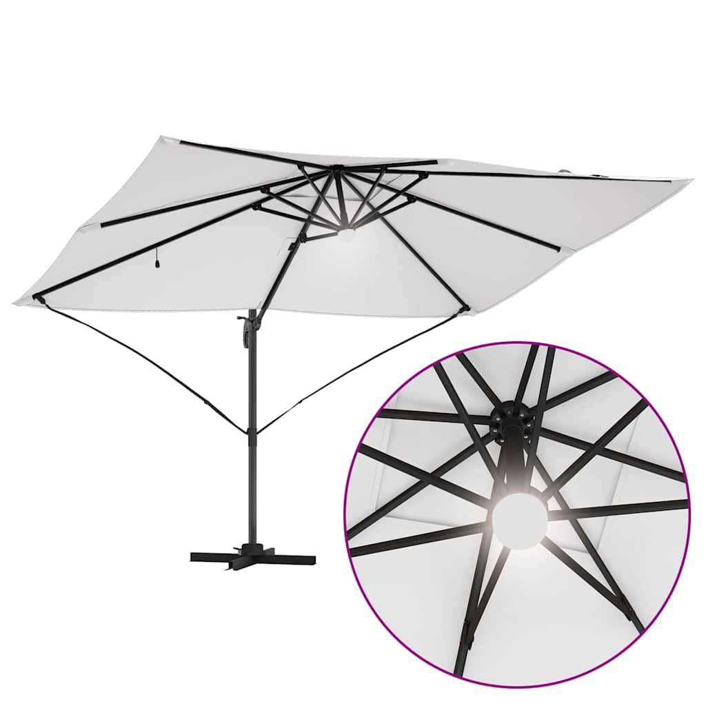 Suncobran Pijesak 351 x 250 x 253 cm Poliester i aluminij