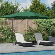 Suncobran Zelena 351 x 250 x 253 cm Poliester i aluminij