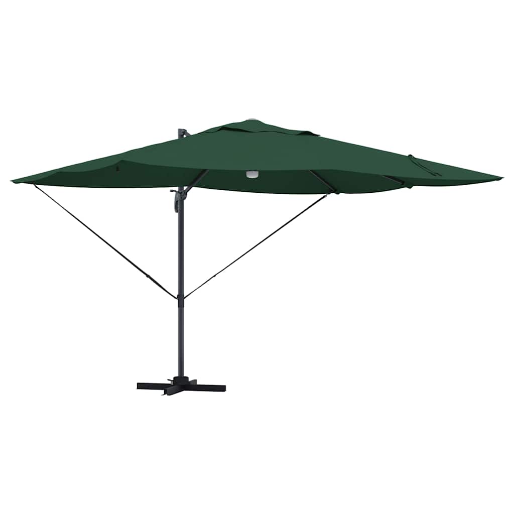 Suncobran Zelena 351 x 250 x 253 cm Poliester i aluminij