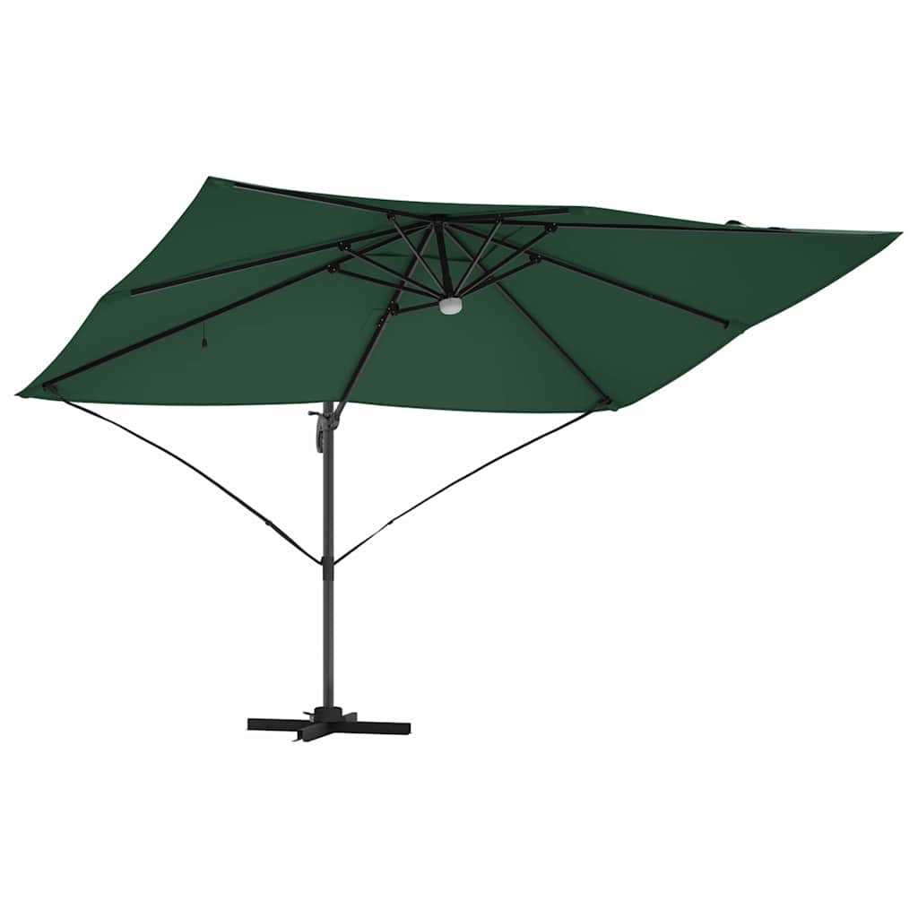 Suncobran Zelena 351 x 250 x 253 cm Poliester i aluminij