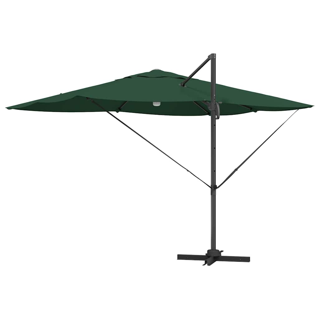 Suncobran Zelena 351 x 250 x 253 cm Poliester i aluminij