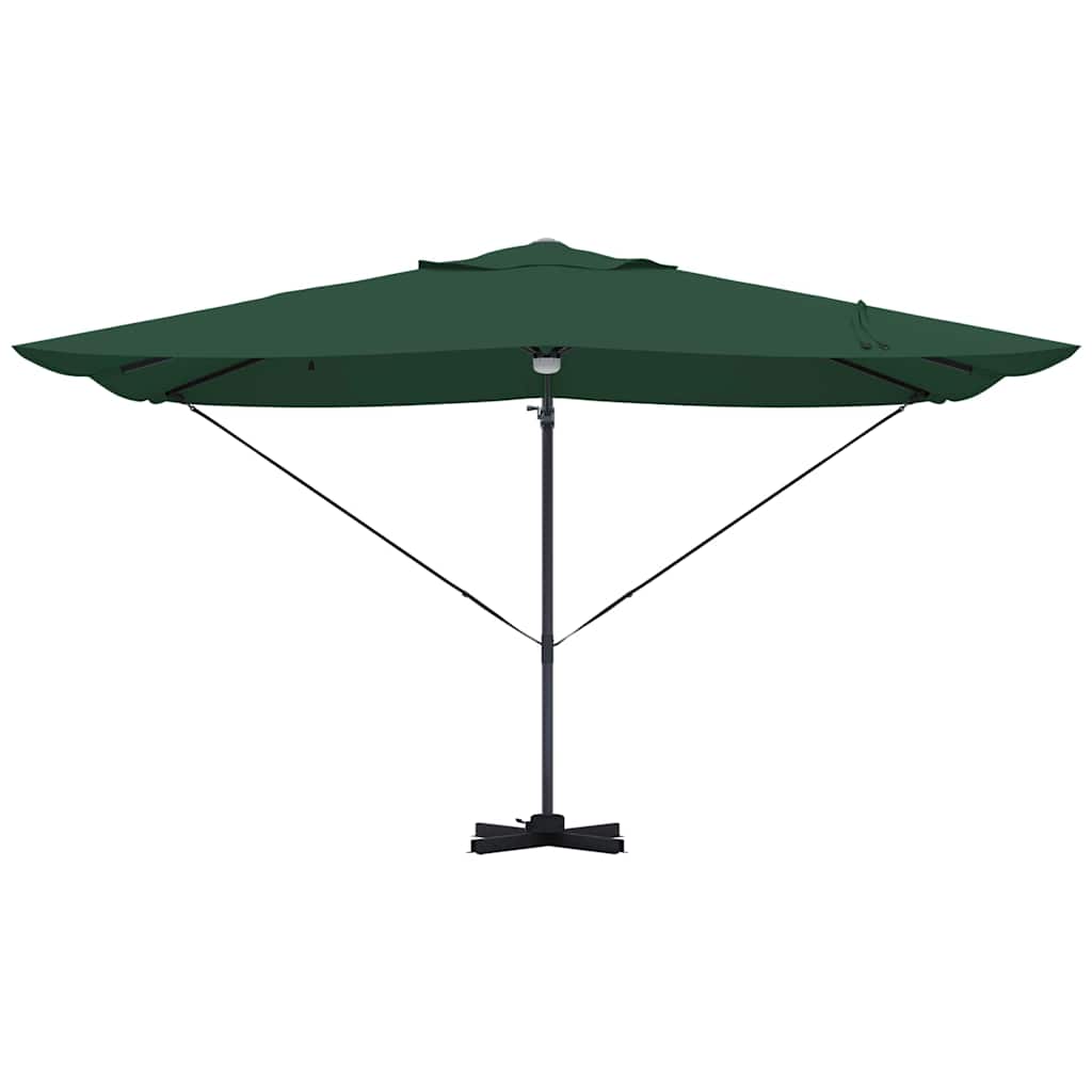 Suncobran Zelena 351 x 250 x 253 cm Poliester i aluminij
