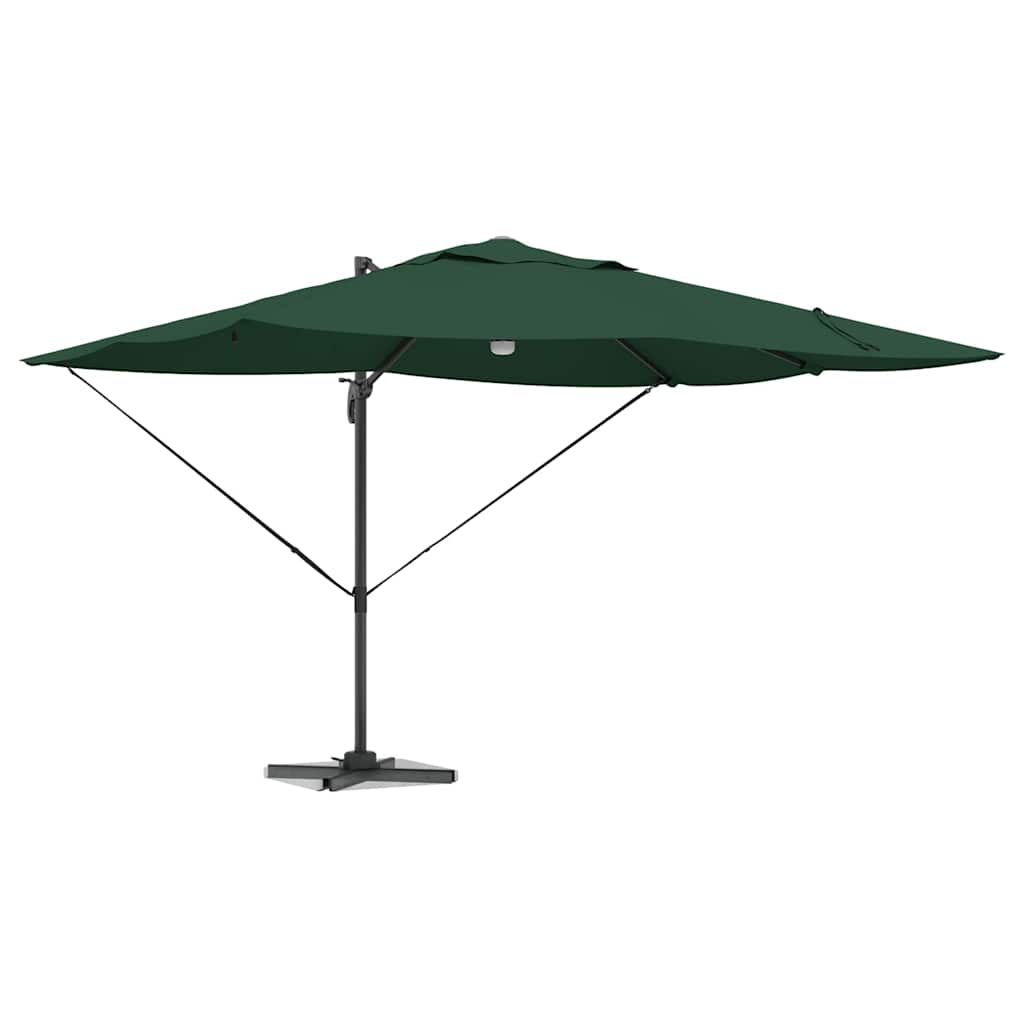 Suncobran Zelena 351 x 250 x 253 cm Poliester i aluminij