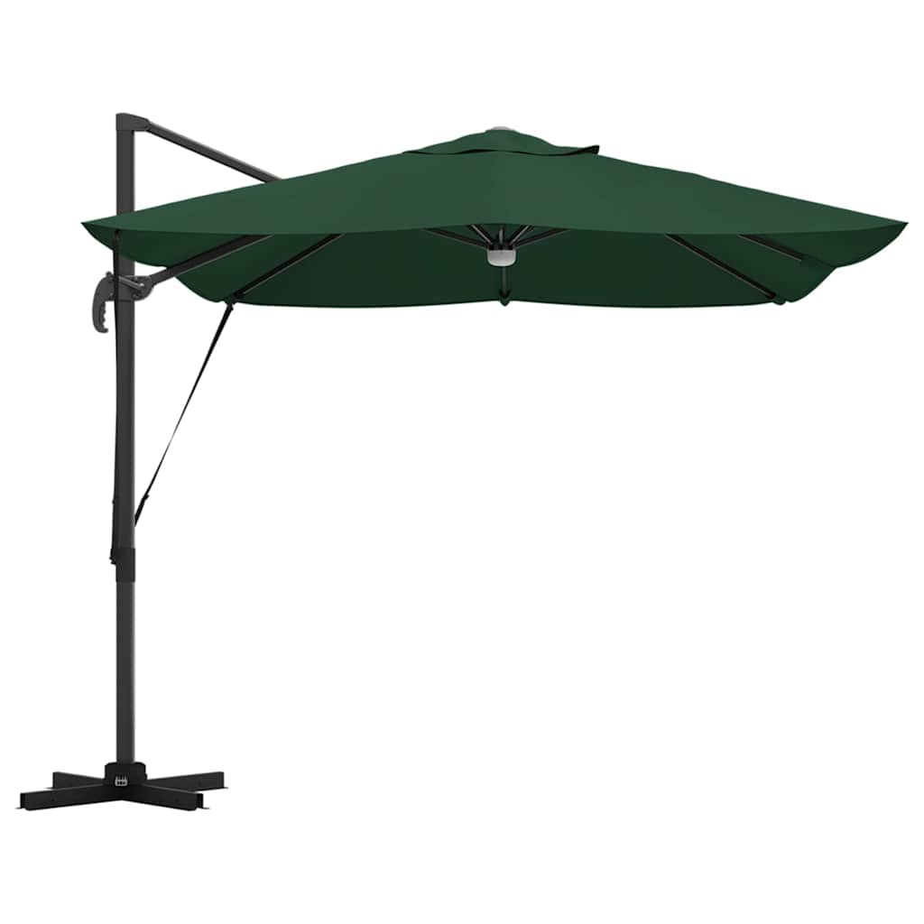 Suncobran Zelena 351 x 250 x 253 cm Poliester i aluminij