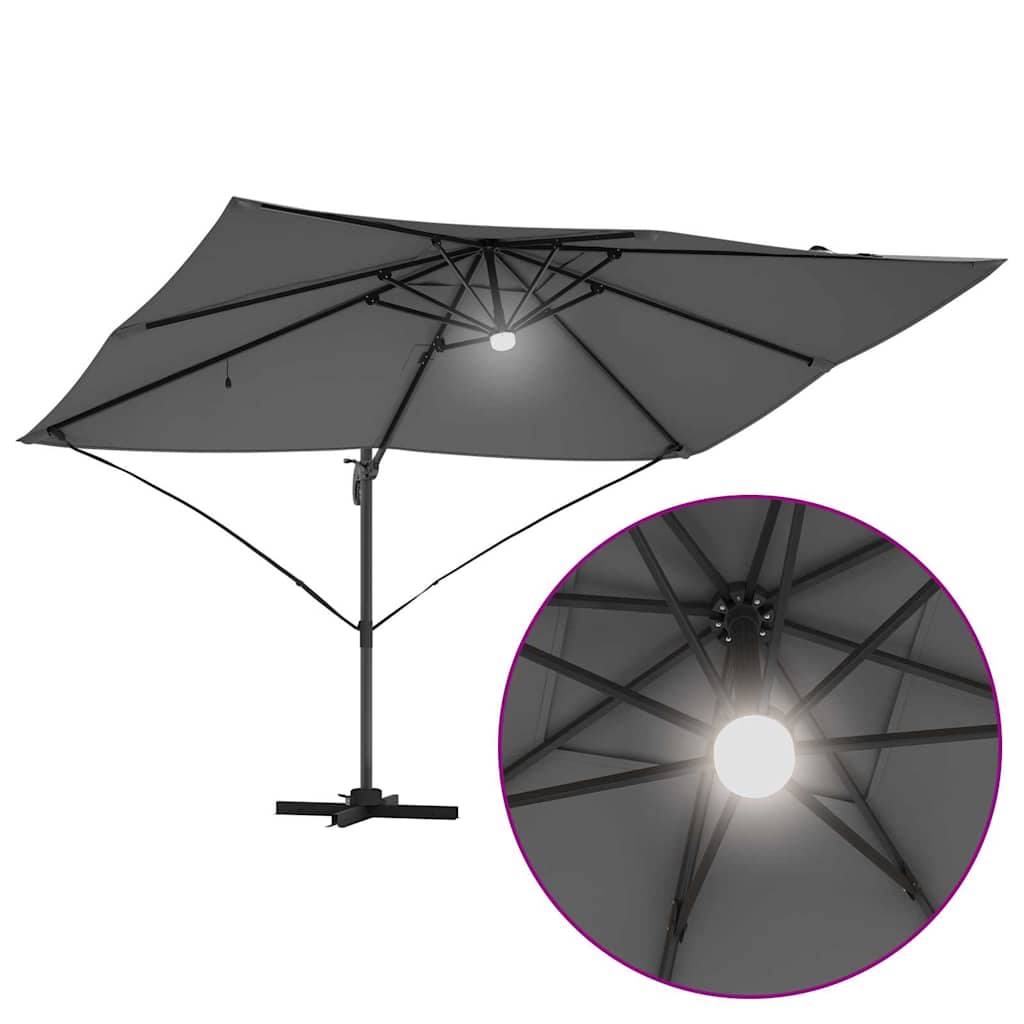 Suncobran Antracit 351 x 250 x 253 cm Poliester i aluminij
