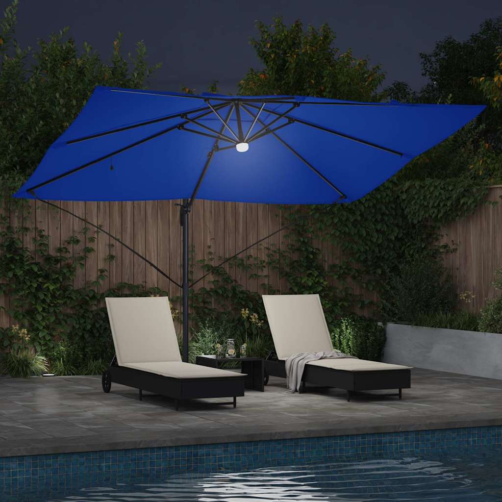 Suncobran Azurnoplava 351 x 250 x 253 cm Poliester i aluminij