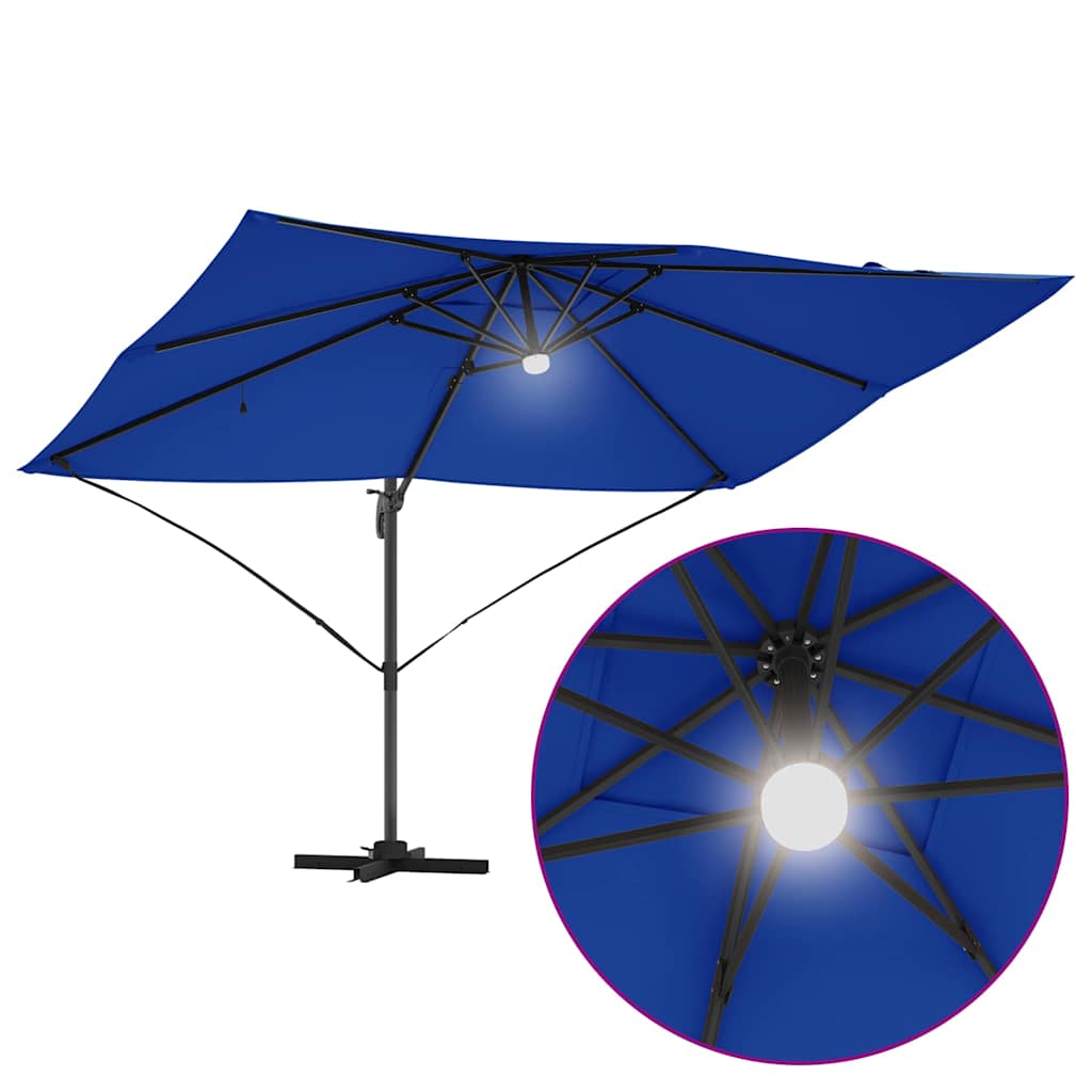 Suncobran Azurnoplava 351 x 250 x 253 cm Poliester i aluminij