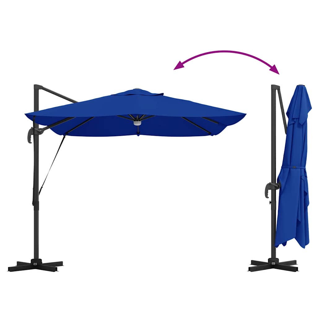 Suncobran Azurnoplava 351 x 250 x 253 cm Poliester i aluminij