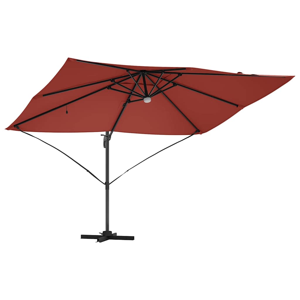 Suncobran Terakota 351 x 250 x 253 cm Poliester i aluminij