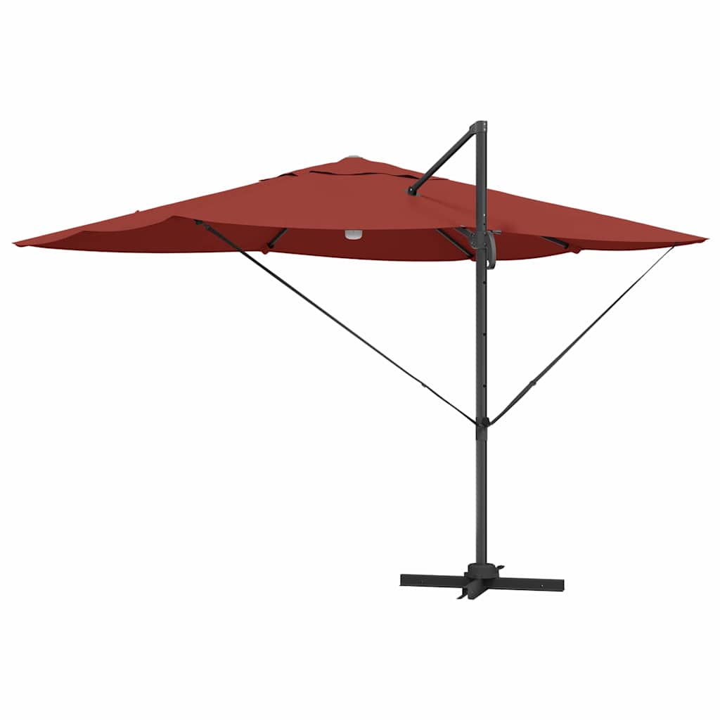 Suncobran Terakota 351 x 250 x 253 cm Poliester i aluminij