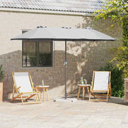 Vrtni suncobran Pijesak 370 x 197 x 239 cm Poliester i aluminij