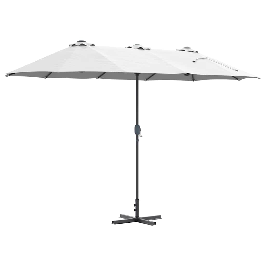 Vrtni suncobran Pijesak 370 x 197 x 239 cm Poliester i aluminij