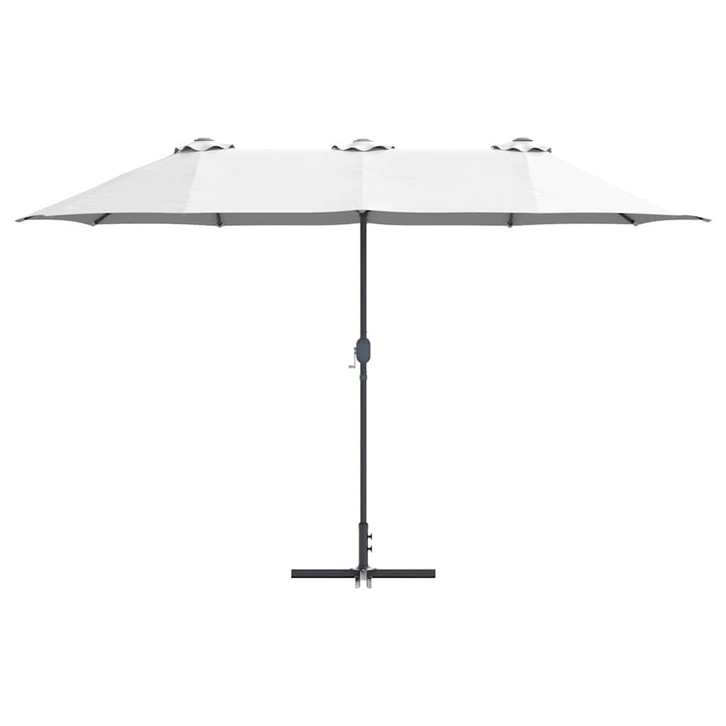 Vrtni suncobran Pijesak 370 x 197 x 239 cm Poliester i aluminij