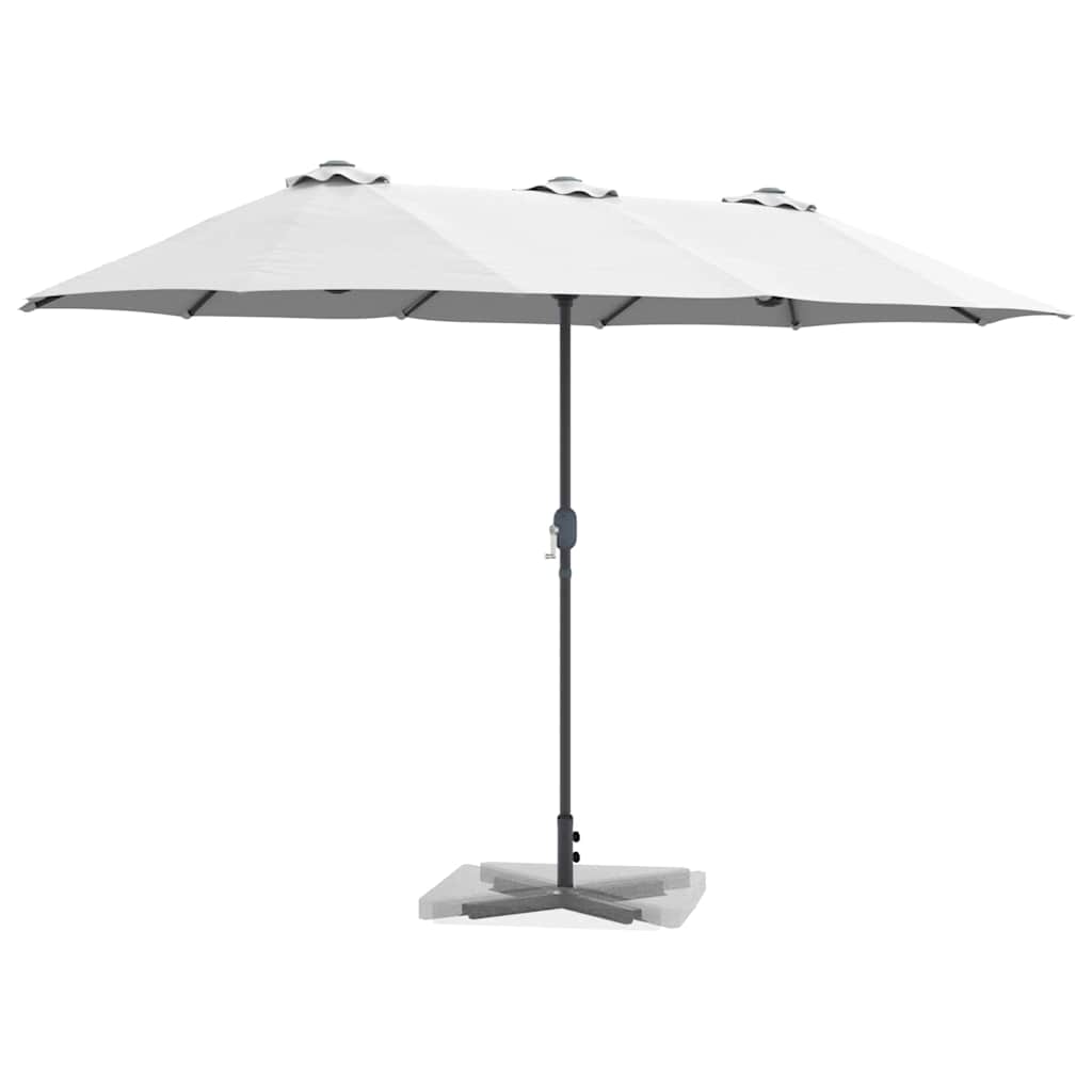 Vrtni suncobran Pijesak 370 x 197 x 239 cm Poliester i aluminij