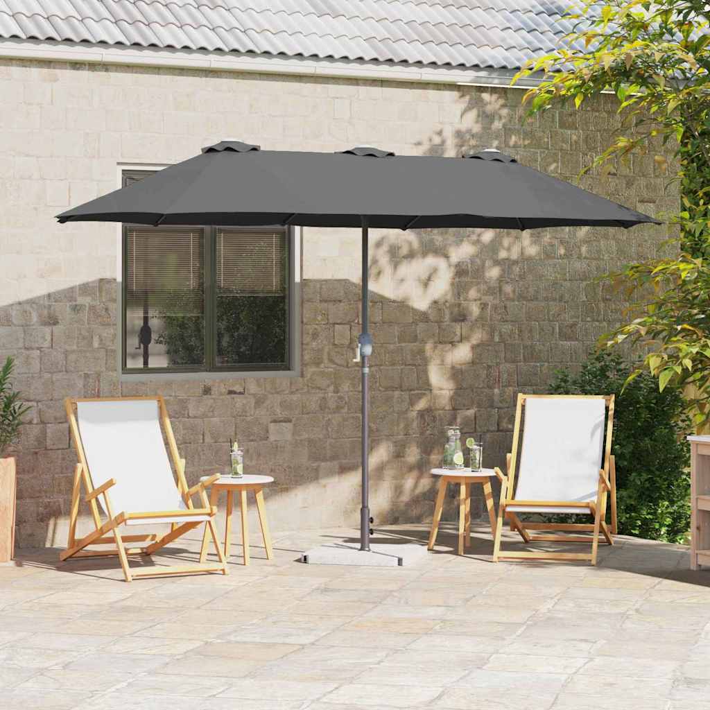 Vrtni suncobran Antracit 370 x 197 x 239 cm