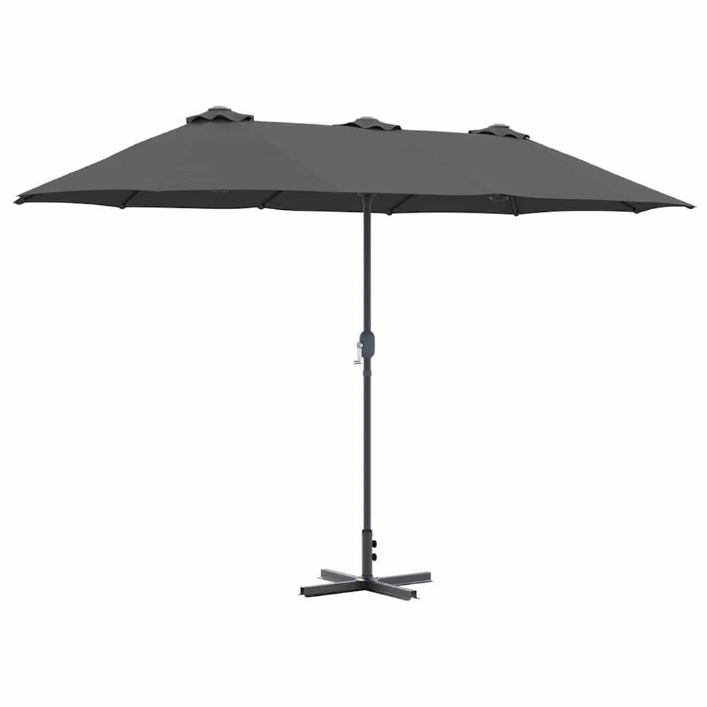 Vrtni suncobran Antracit 370 x 197 x 239 cm