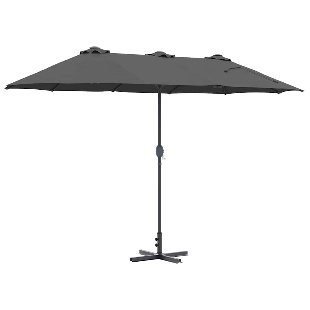 Vrtni suncobran Antracit 370 x 197 x 239 cm