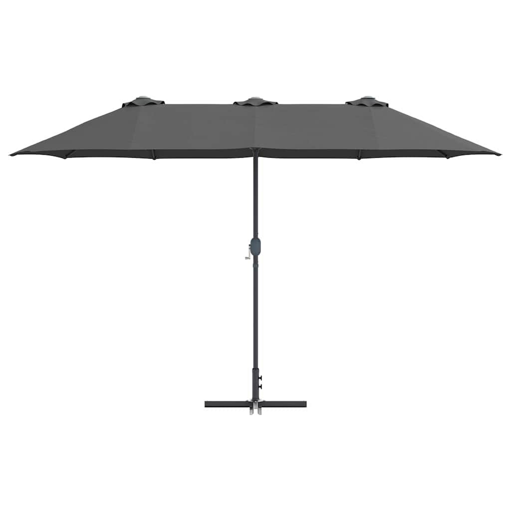 Vrtni suncobran Antracit 370 x 197 x 239 cm