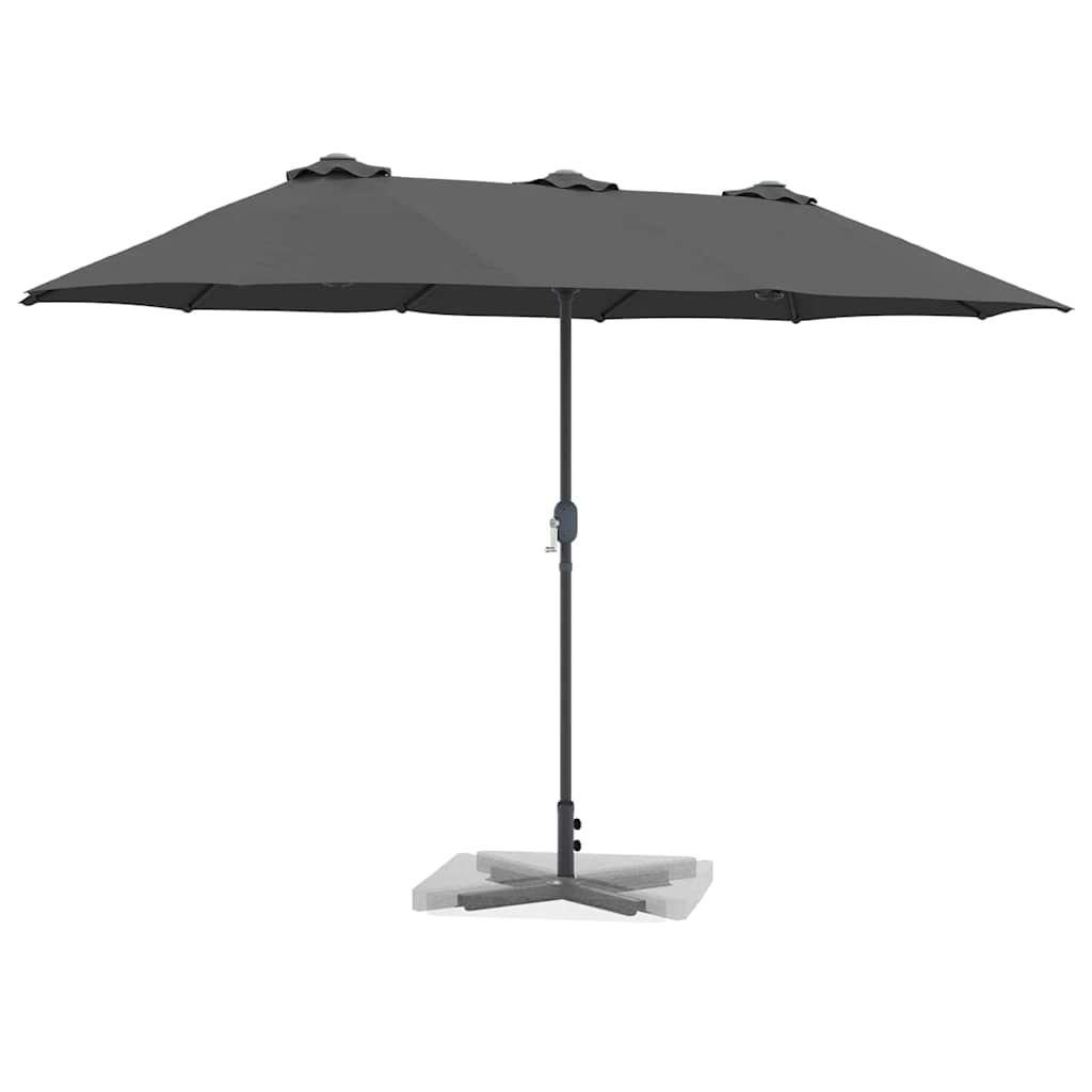 Vrtni suncobran Antracit 370 x 197 x 239 cm