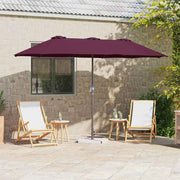 Vrtni suncobran Bordeaux Crvena 370 x 197 x 239 cm