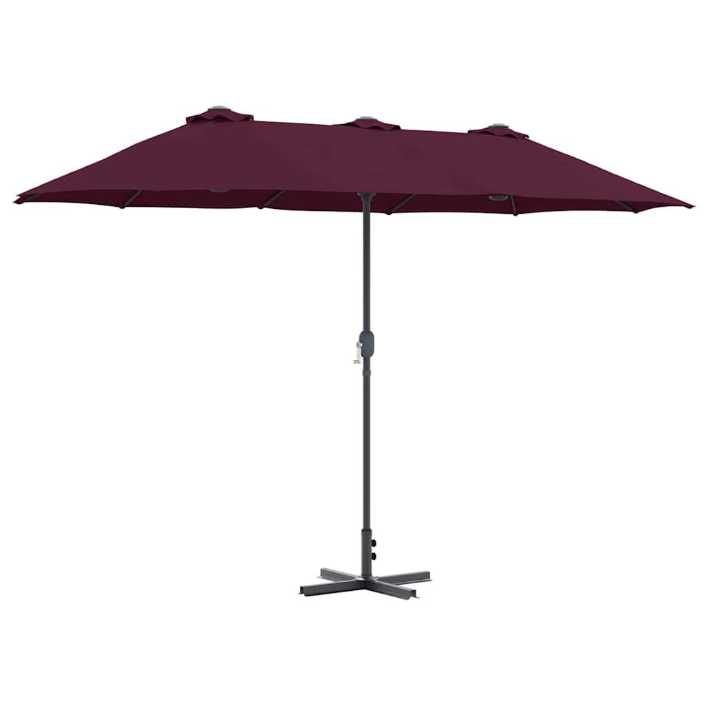 Vrtni suncobran Bordeaux Crvena 370 x 197 x 239 cm