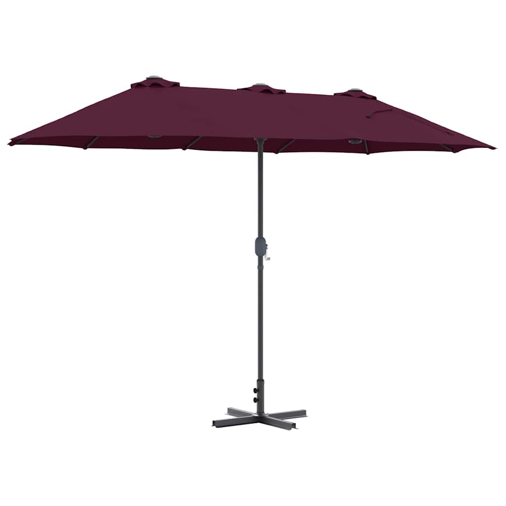 Vrtni suncobran Bordeaux Crvena 370 x 197 x 239 cm
