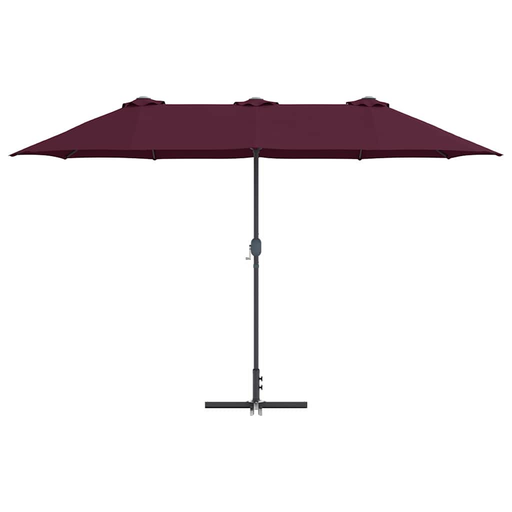 Vrtni suncobran Bordeaux Crvena 370 x 197 x 239 cm