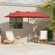Vrtni suncobran Terakota 370 x 197 x 239 cm