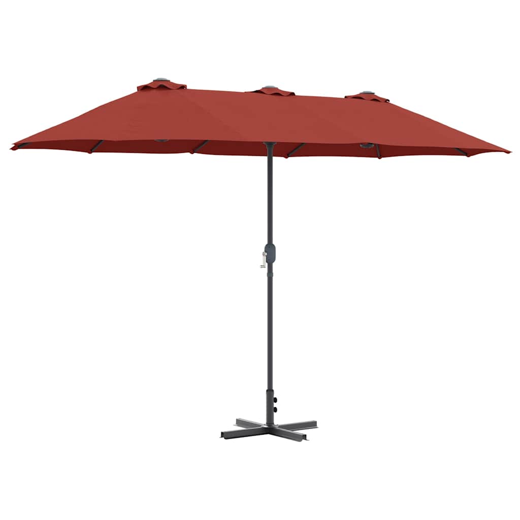 Vrtni suncobran Terakota 370 x 197 x 239 cm